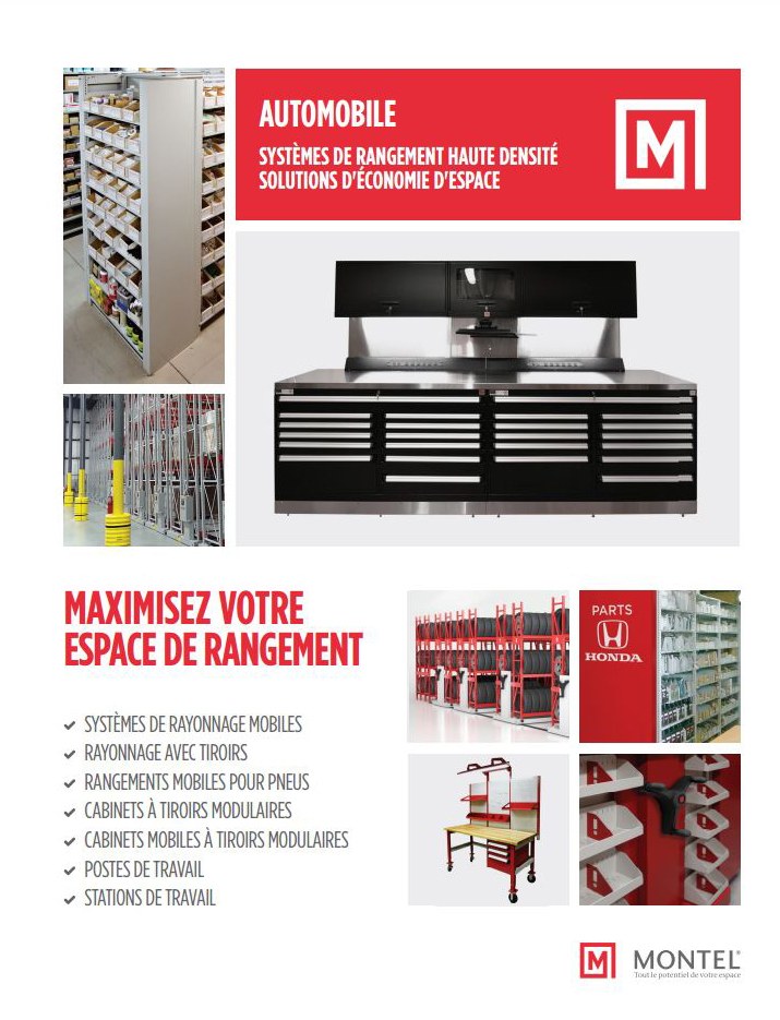 Document Rangement Automobile Brochure pour le marché automobile
Systèmes de rangement haute densité et d'économie d'espace