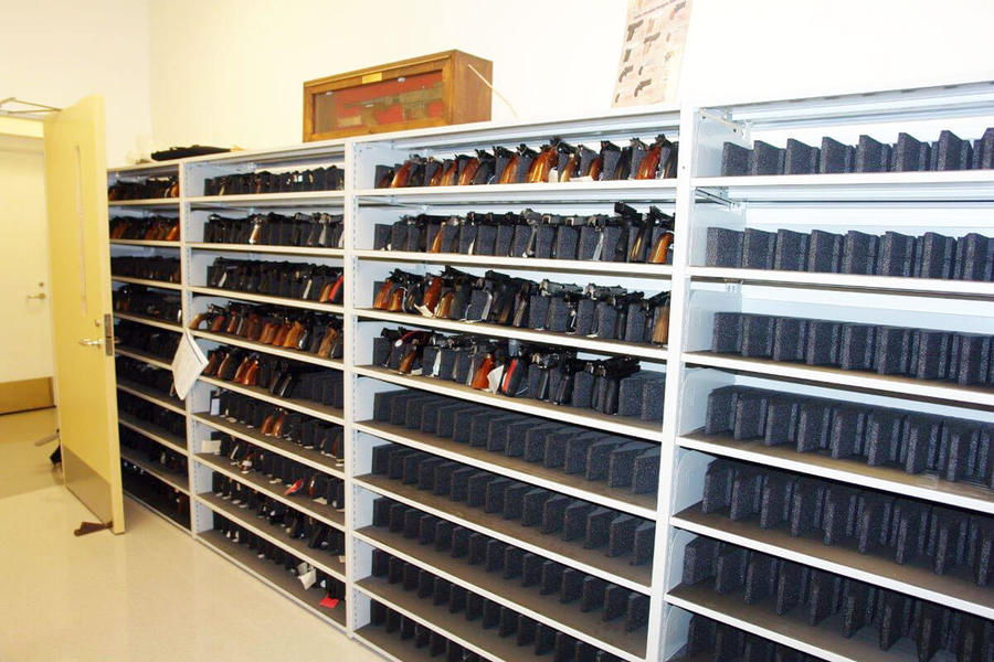 Storage solution for firearms, optimizing security and organization.