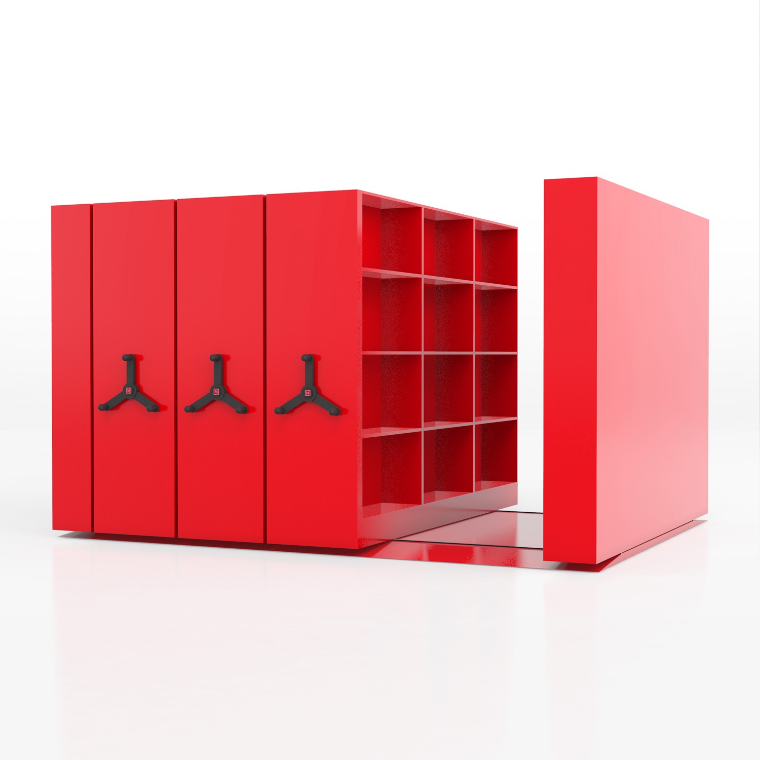 Mobile Storage Cabinets System, Powered, Manual or Mechanical.