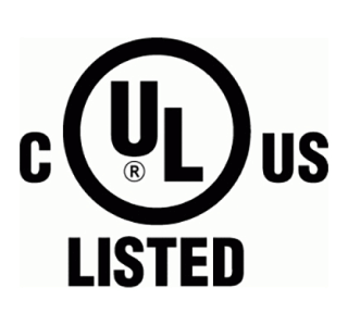 Logo UL Listed.