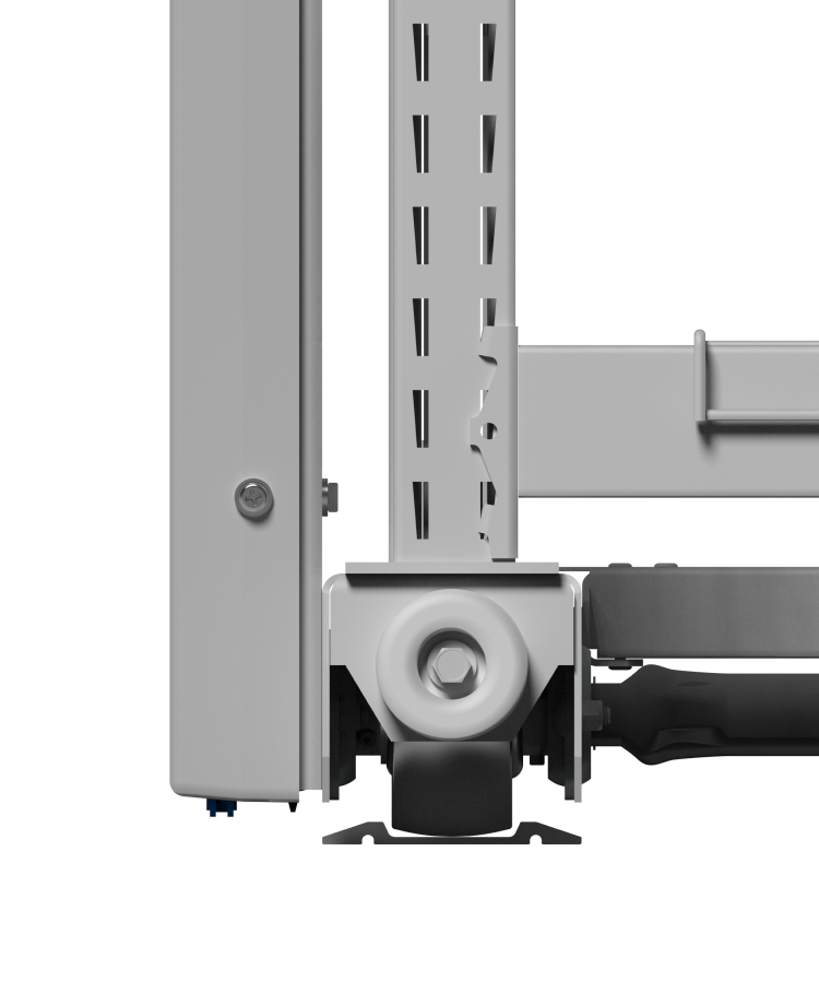 Shelving system wheels.